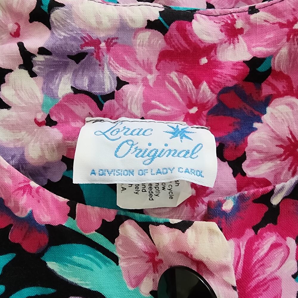 Vintage Lady Carol Floral Skirt Suit Sz 20-1/2 Church Work School Cottagecore - Picture 7 of 9